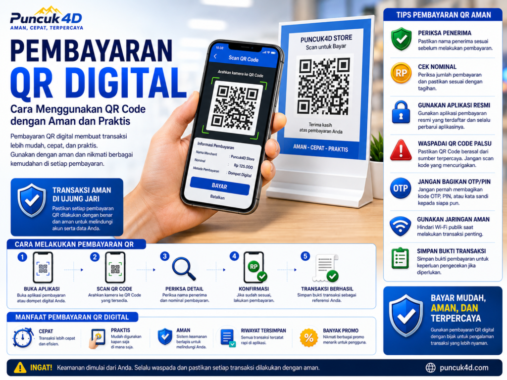 Pembayaran QR Digital Puncuk4d Pake QR Code dengan Aman